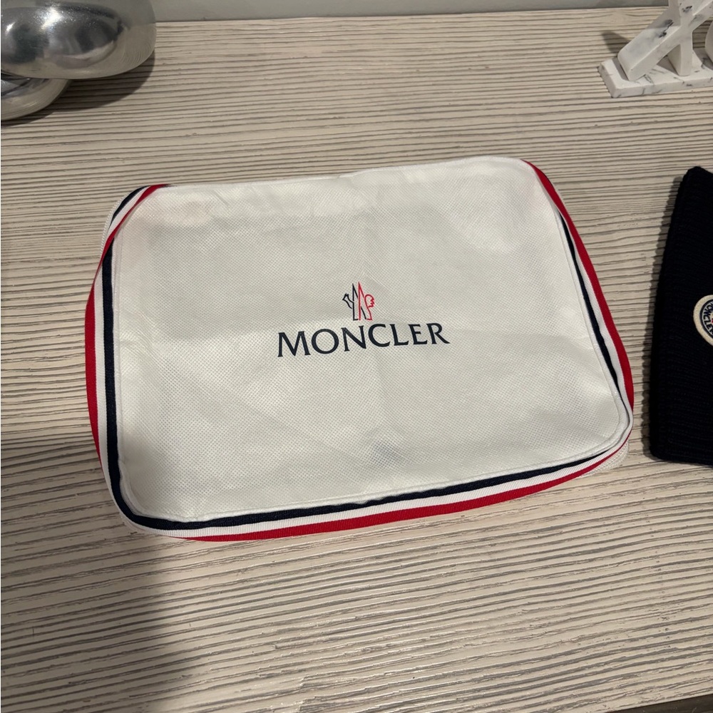 Moncler Navy Ribbed Knit Beanie - Picture 4 of 4
